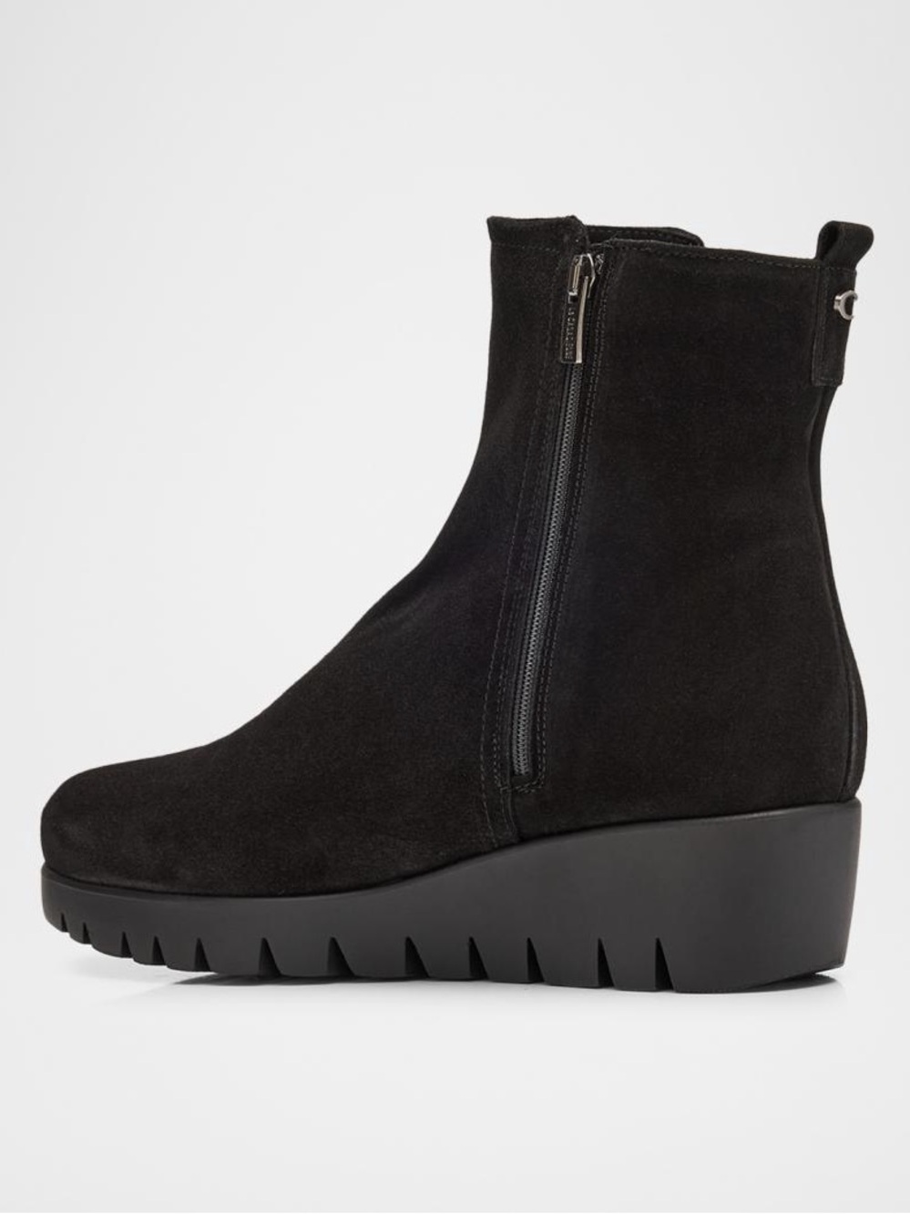 La Canadienne Thyme Waterproof Suede Wedge Booties - Picture 3 of 11